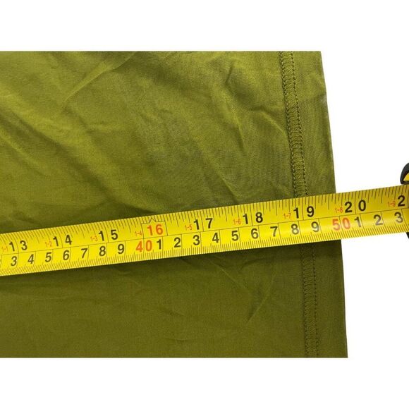 Massimo Dutti STUDIO Womens Silk Tank Top Shirt S Green Semi-Sheer 9429/952 NWT - Picture 7 of 8